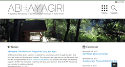 Desktop Screenshot of abhayagiri.org